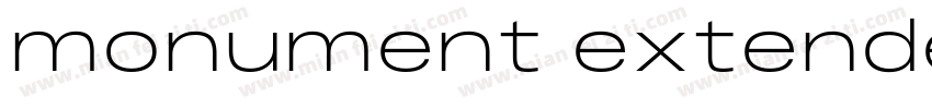monument extended me字体转换